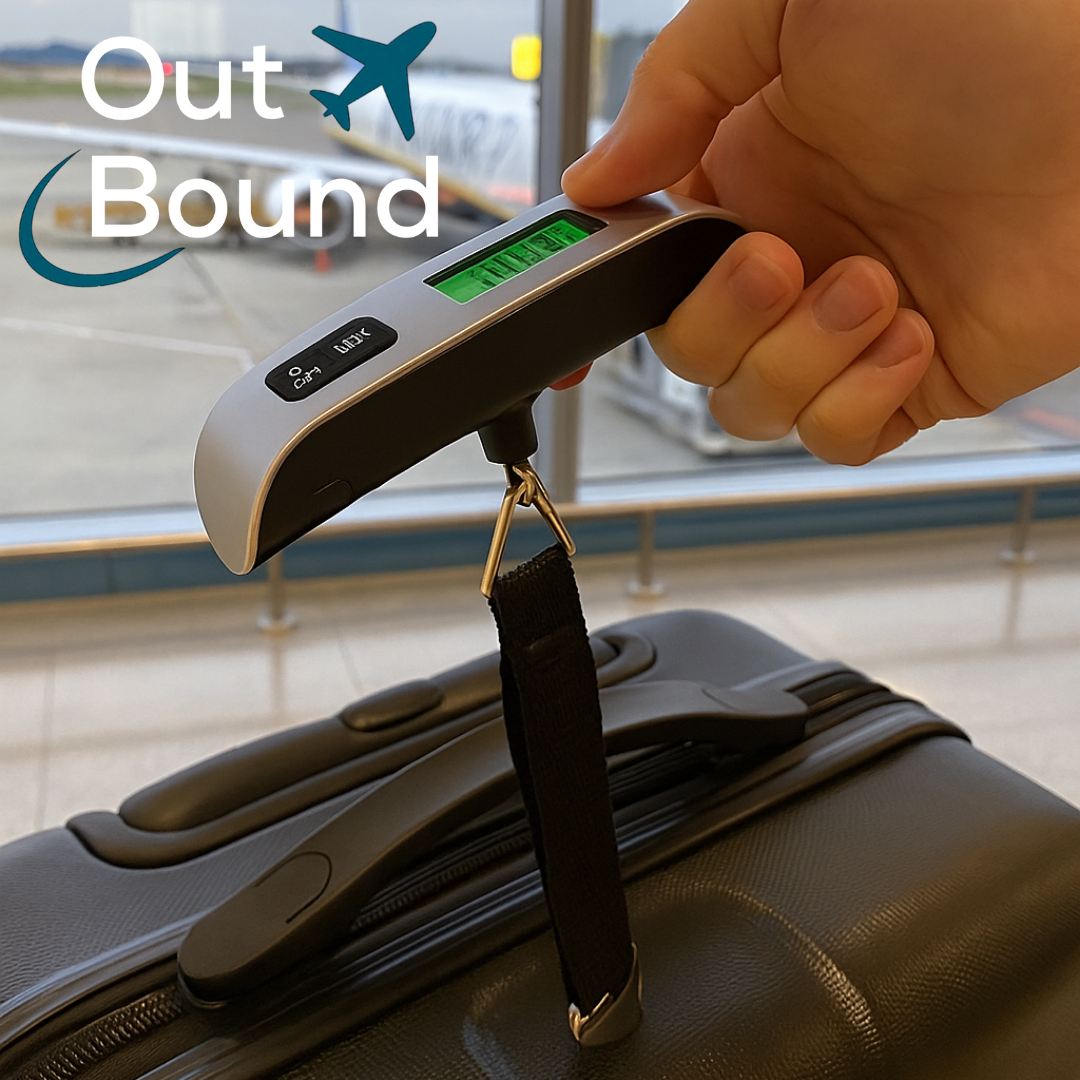 Silver Portable Luggage Scale