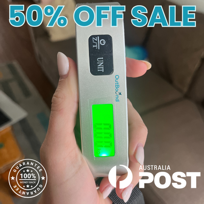 Silver Portable Luggage Scale