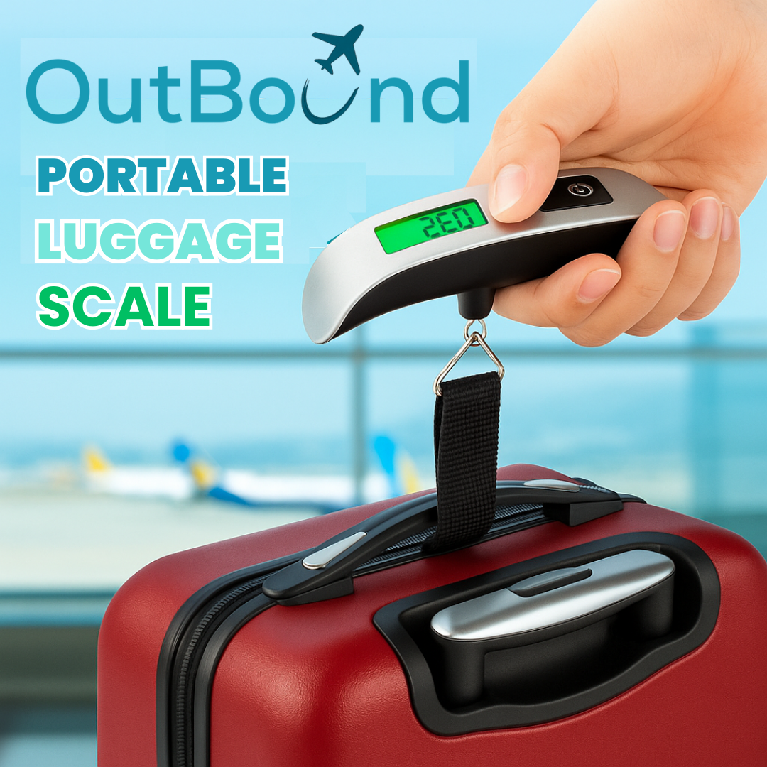 Silver Portable Luggage Scale