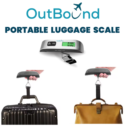 Silver Portable Luggage Scale